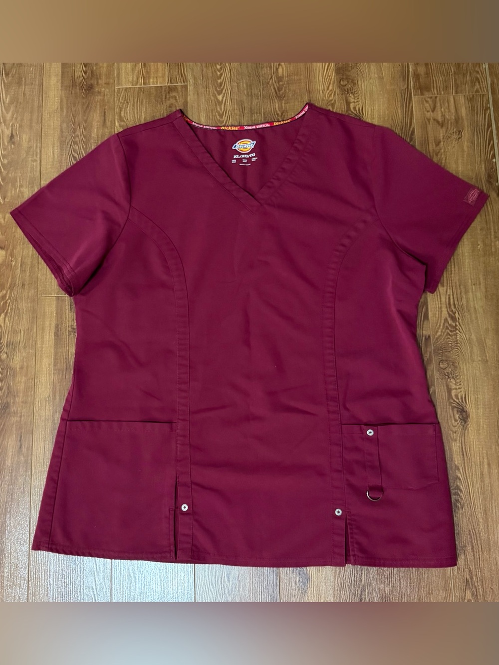 Women’s Xtreme Stretch V-Neck Scrub Top by Dickies - Size XL